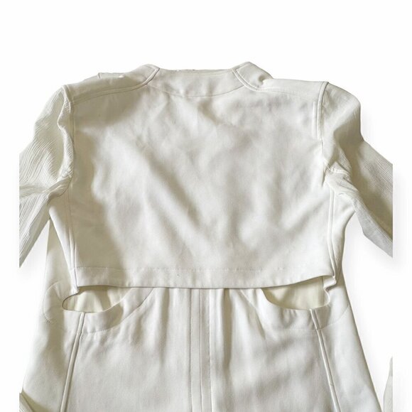 Helmut Lang Torsion‎ White Cutout Blazer, Size 4 - Picture 8 of 16